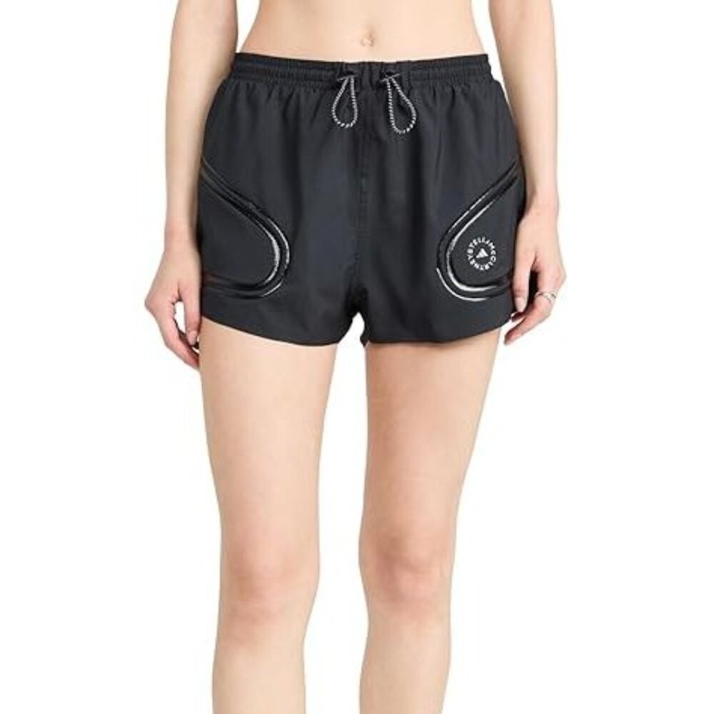 NEW Stella McCartney x Adidas Women TruePace Black Running Shorts